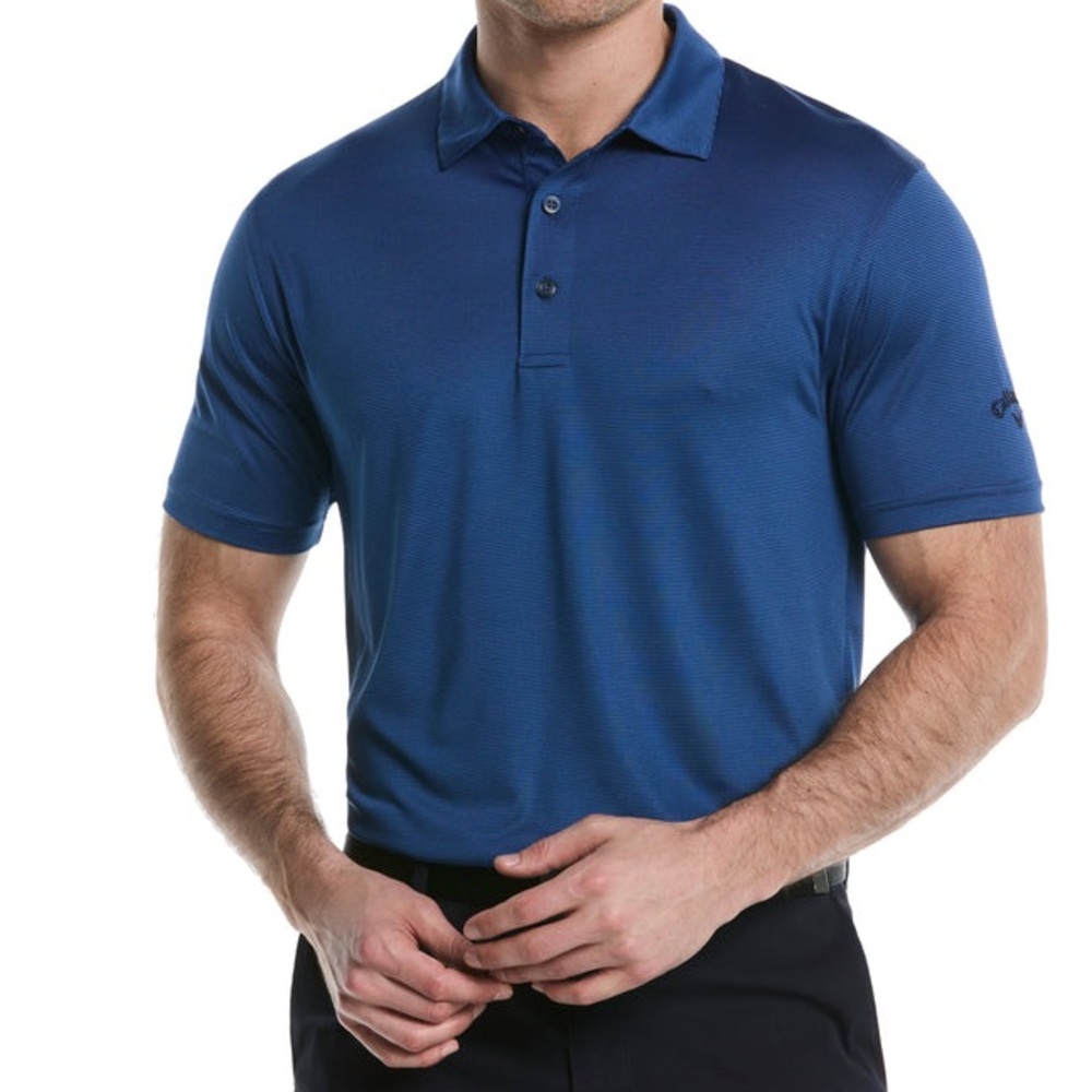 Callaway Mens Fine Line Stripe Golf Polo.size small